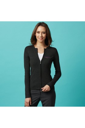 2-way Zip Cardigan (Black)