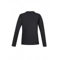 Long Sleeve Crew Pique Polo Top (Charcoal)