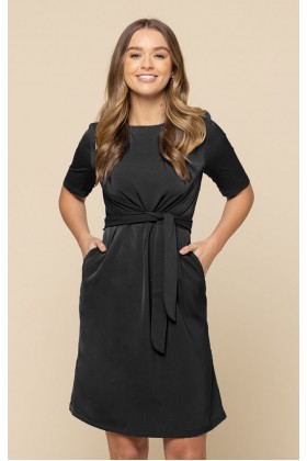 Mason Short Sleeve Dress (Black)